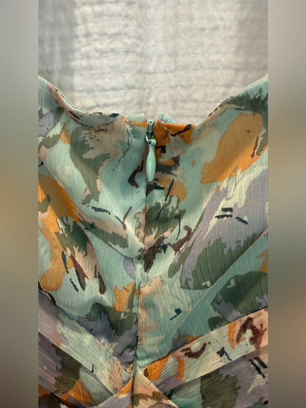 ASTR the Label Fritillaria Maxi Dress Mint Purple Floral Cutout Slit Size L NWT - Picture 13 of 15